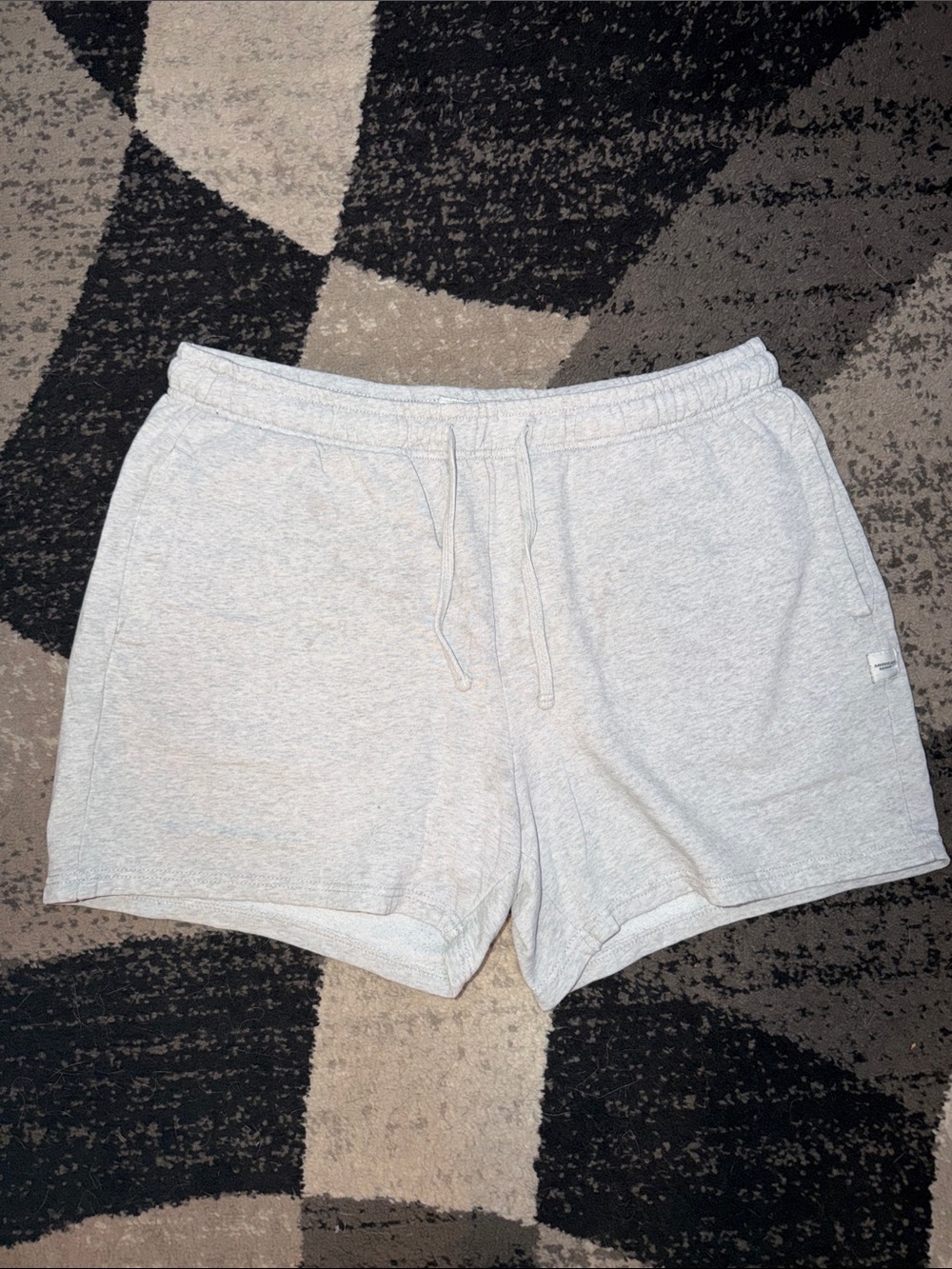 American Eagle Outfitters Light Gray Drawstring Athletic Shorts
